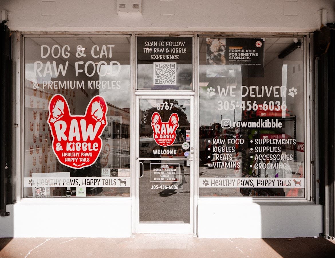 Raw and Kibble pet supply store